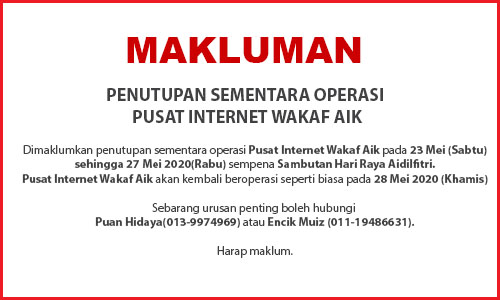 NOTIS PENUTUPAN RAYA 2020