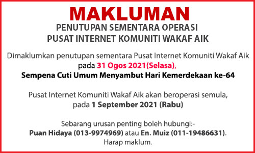 NOTIS PENUTUPAN PI MERDEKA 2021