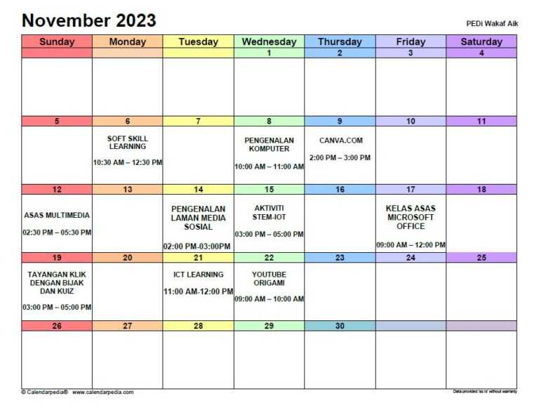 NOVEMBER 2023