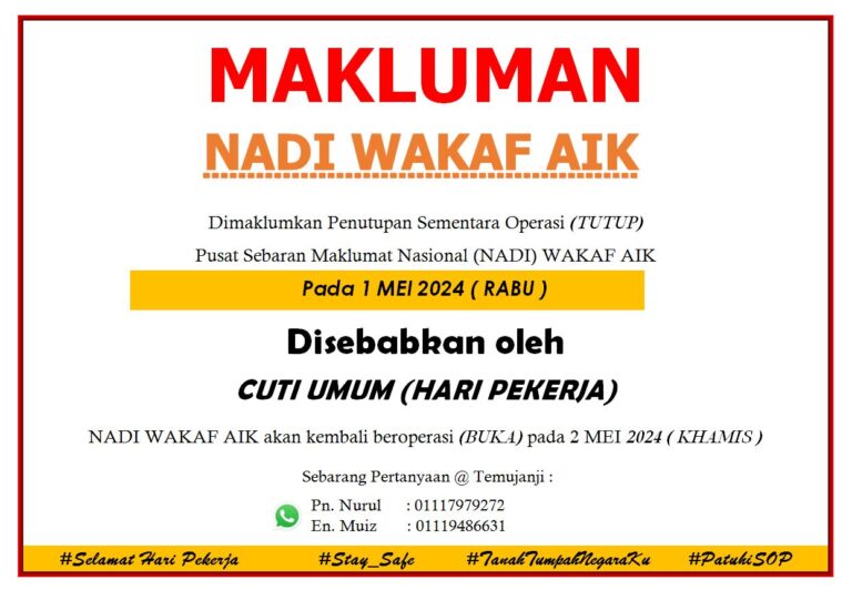 CUTI UMUM 1 MEI 2024